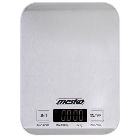 Mesko | Kitchen scale | MS 3169 white | Maximum weight (capacity) 5 kg | Graduation 1 g | Display type | Inox/White - 2